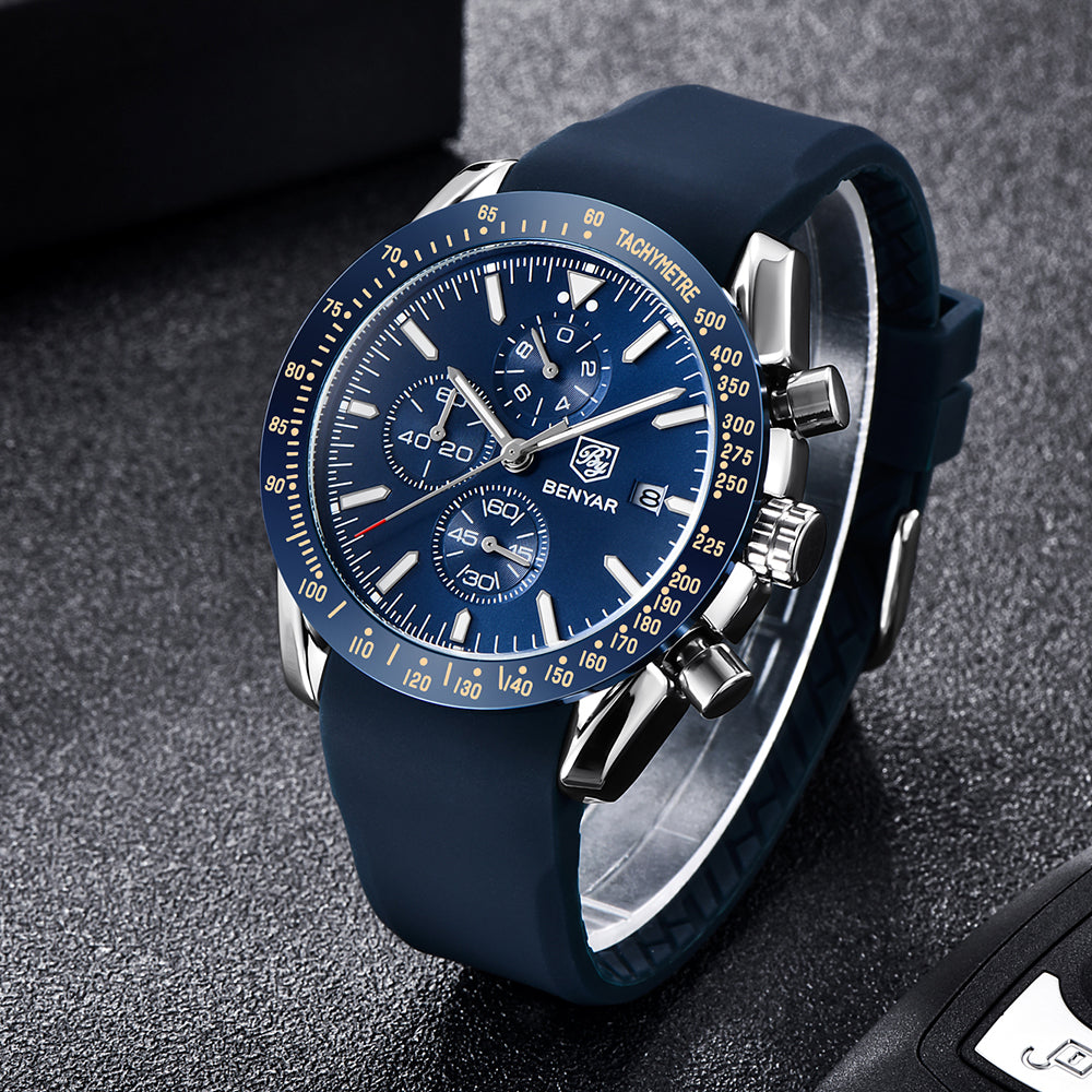 BENYAR - Fashionable men's watches hand chronograph quartz watches ...