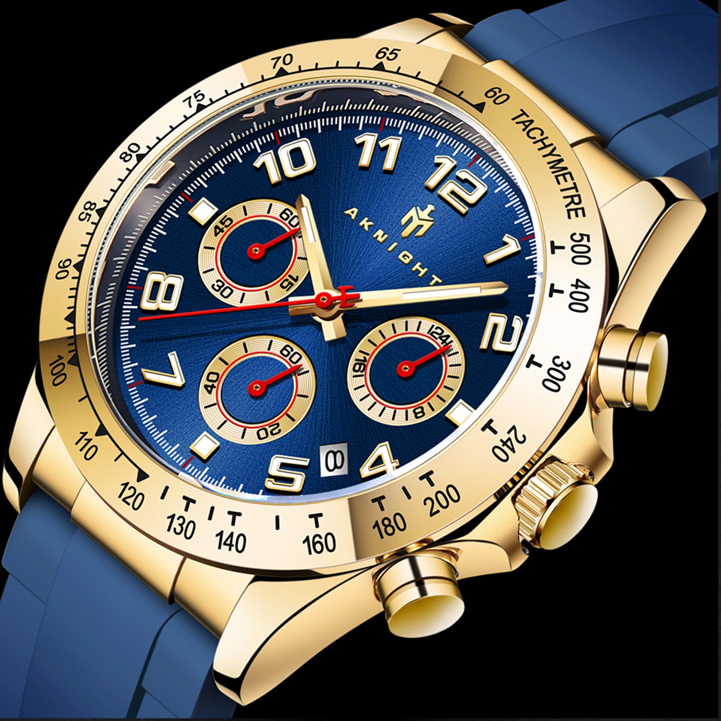 Best seller Men’s Watch quartz movement watch  for Man Business Work Blue Watches for Men-AKINGHT