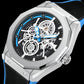 AKNIGHT™ Men's automatic mechanical skeleton watch 100m waterproof
