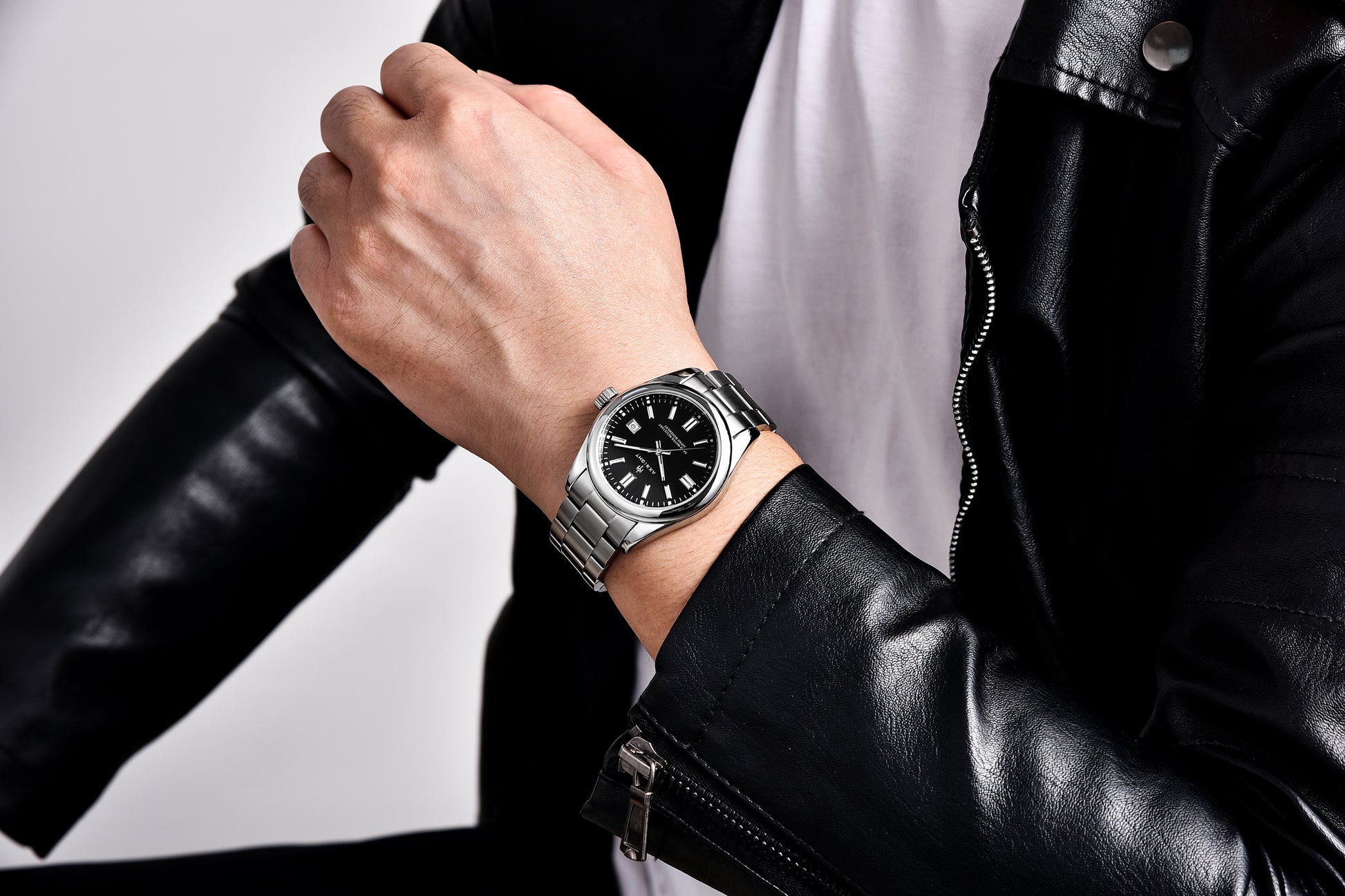 Buy online Black Day & Date Functional Watch For Men's from