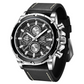 BENYAR™ Wrist Watch for Men, Genuine Leather Strap Watches, Quartz Movement Business Watches